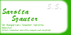 sarolta szauter business card